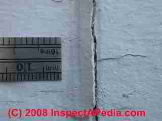 Photograph of paint failure details